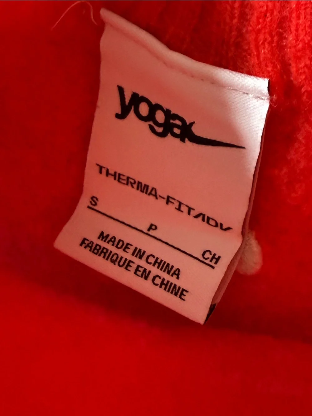 Nike Yoga small Colorblock Crewneck Sweater in White, Pink, Orange & Red